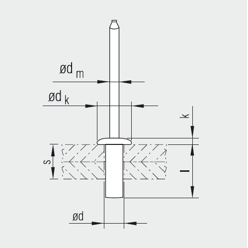Becher 3,2 x 8,0 ( Al / St ) M10314132080